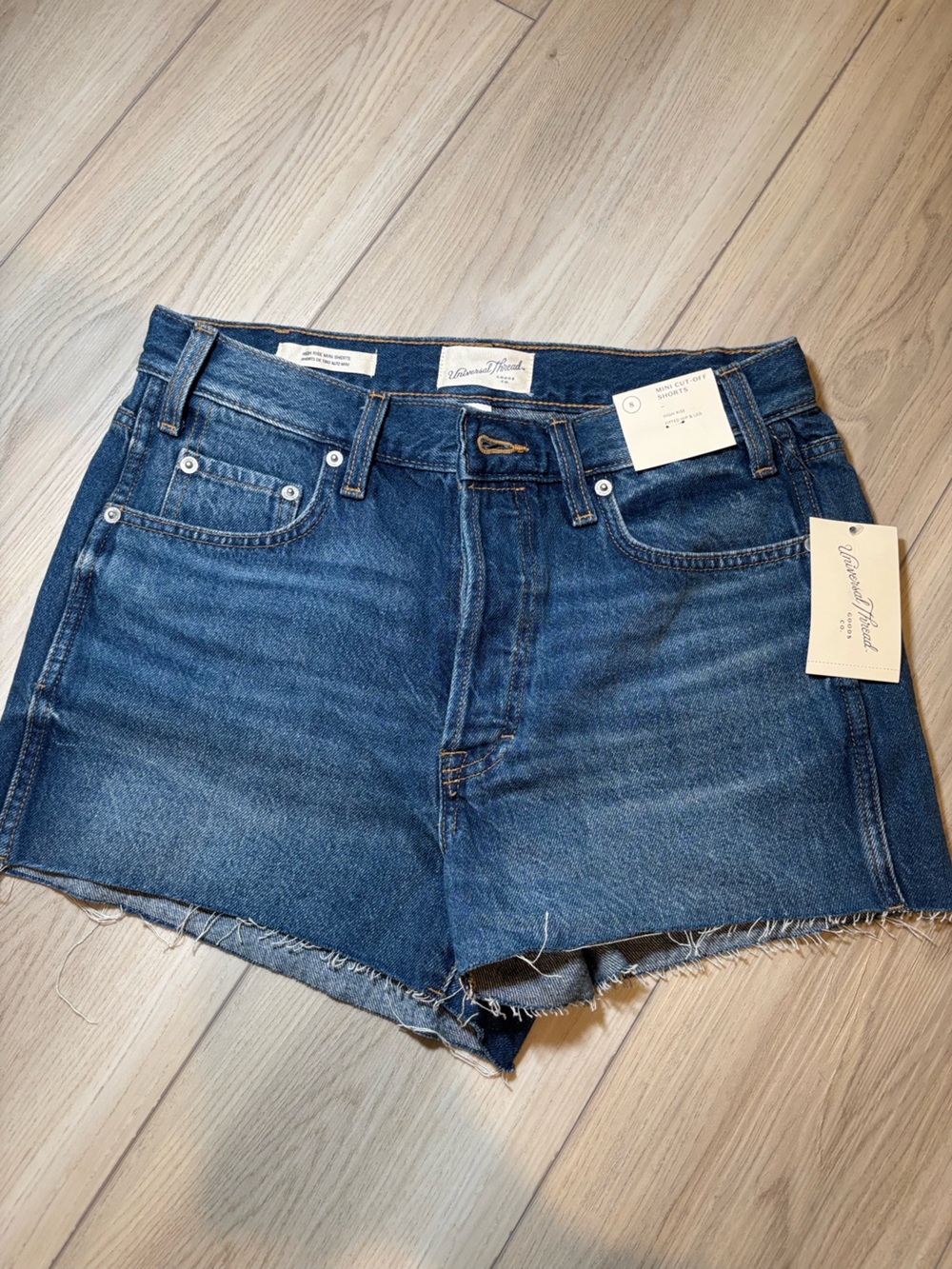Universal Thread Dark Blue Denim Relaxed Women's Shorts